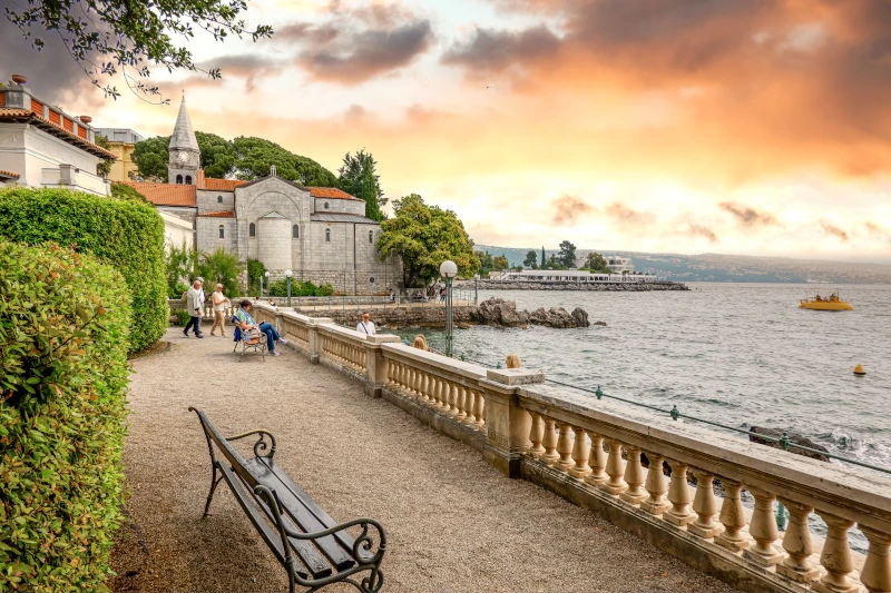 Altstadt-Opatija-Kvarner-Bucht-Kroatien