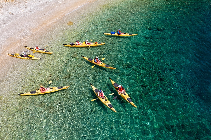 Kayak-fahren-in-der-Adria.