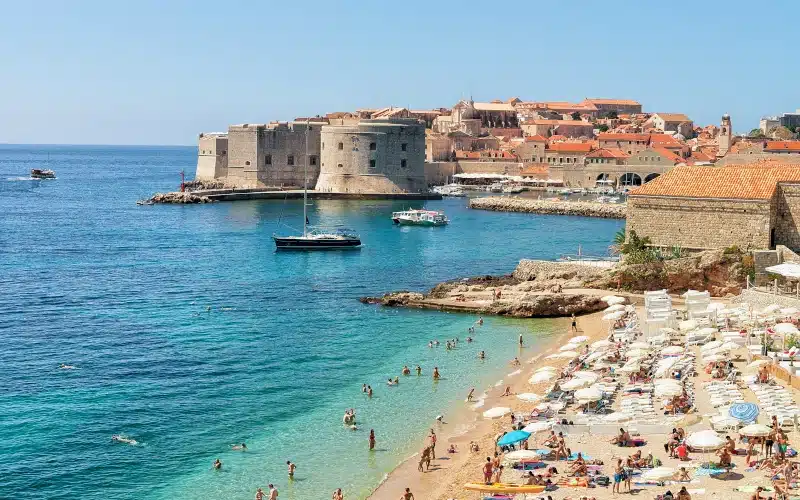 Strand-Dubrovnik-Kroatien